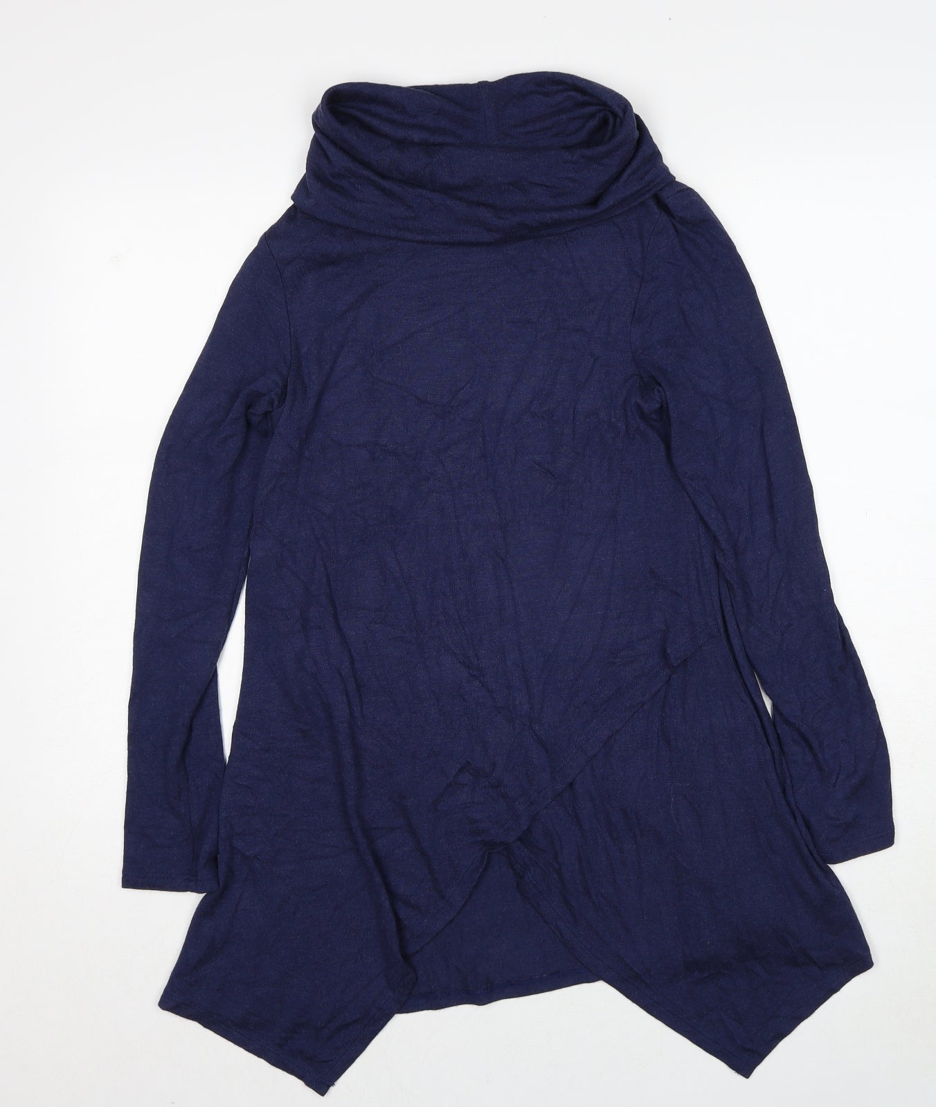 Phase Eight Womens Blue Roll Neck Viscose Pullover Jumper Size 10
