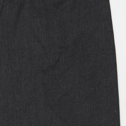 Alain Manoukian Womens Grey Floral Polyester A-Line Skirt Size 10 Zip