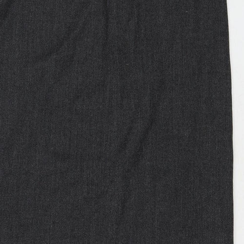 Alain Manoukian Womens Grey Floral Polyester A-Line Skirt Size 10 Zip