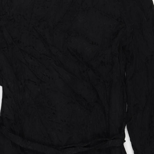 Selected Femme Womens Black Cupro A-Line Size 12 Round Neck Pullover