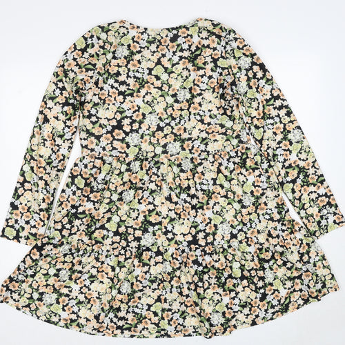 River Island Womens Multicoloured Floral Polyester A-Line Size 10 Round Neck Pullover