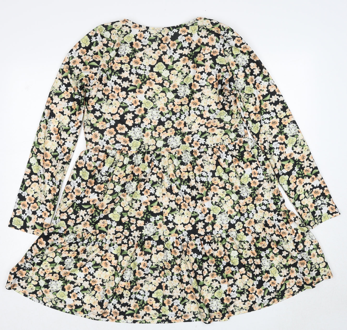 River Island Womens Multicoloured Floral Polyester A-Line Size 10 Round Neck Pullover