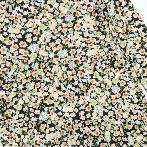 River Island Womens Multicoloured Floral Polyester A-Line Size 10 Round Neck Pullover