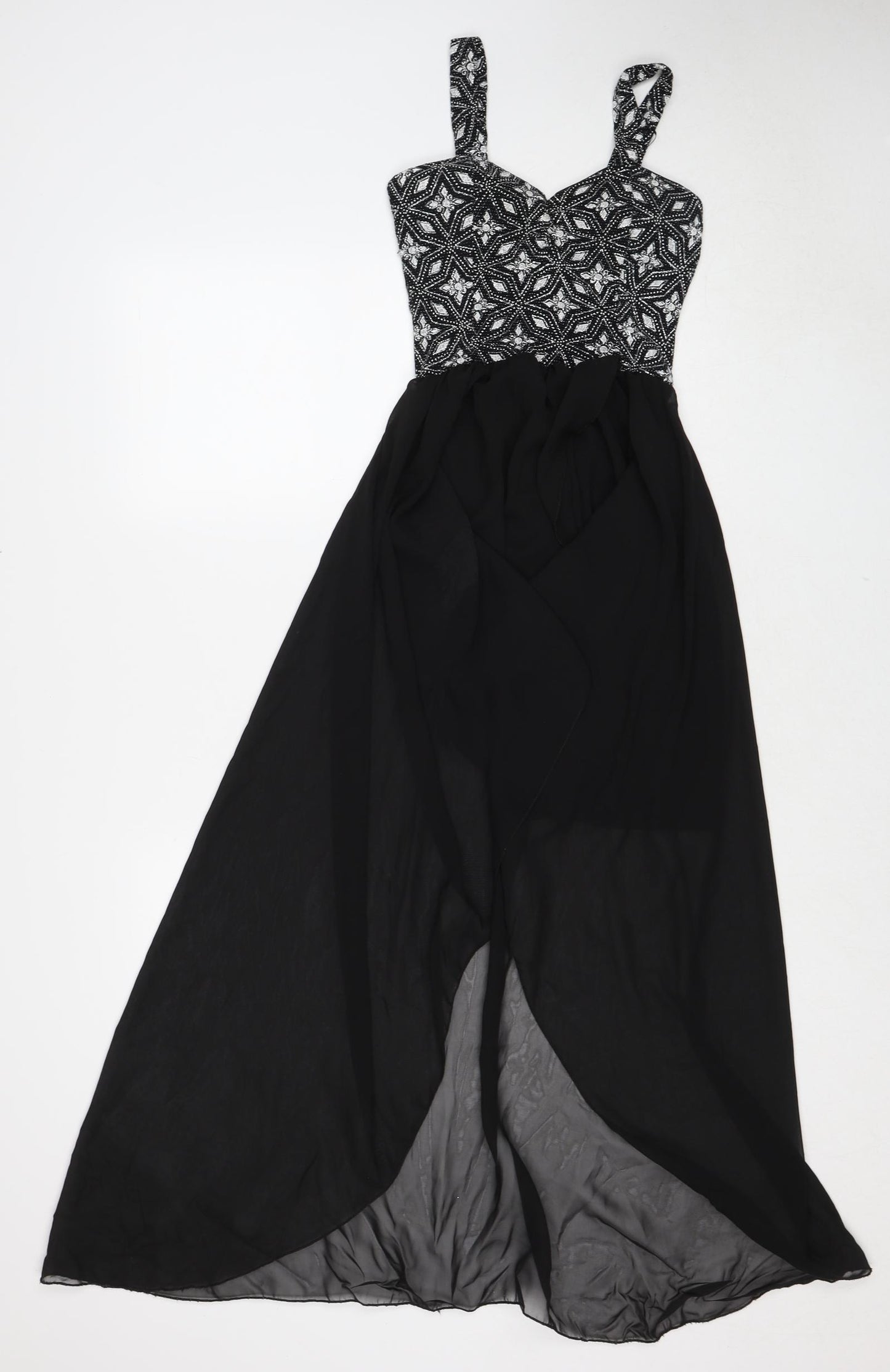 Cameo Rose Womens Black Polyamide Ball Gown Size 8 Sweetheart Pullover - Embellished