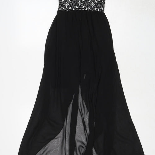 Cameo Rose Womens Black Polyamide Ball Gown Size 8 Sweetheart Pullover - Embellished