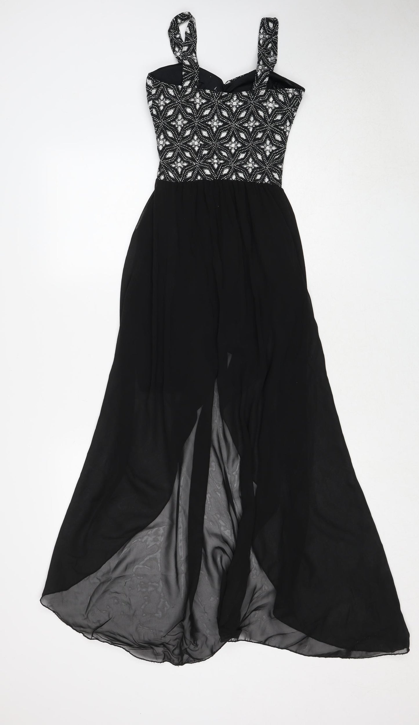 Cameo Rose Womens Black Polyamide Ball Gown Size 8 Sweetheart Pullover - Embellished
