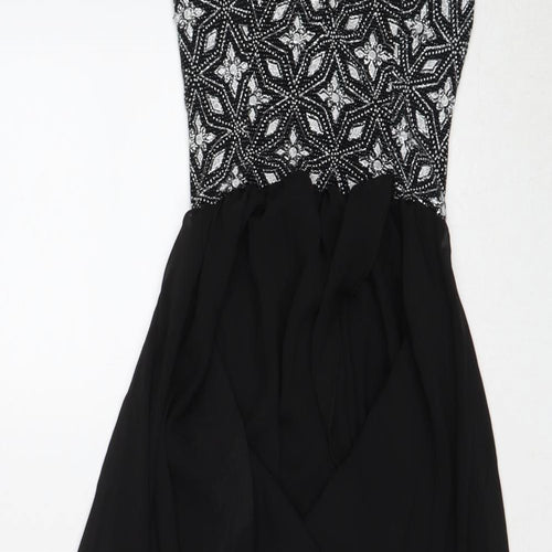 Cameo Rose Womens Black Polyamide Ball Gown Size 8 Sweetheart Pullover - Embellished