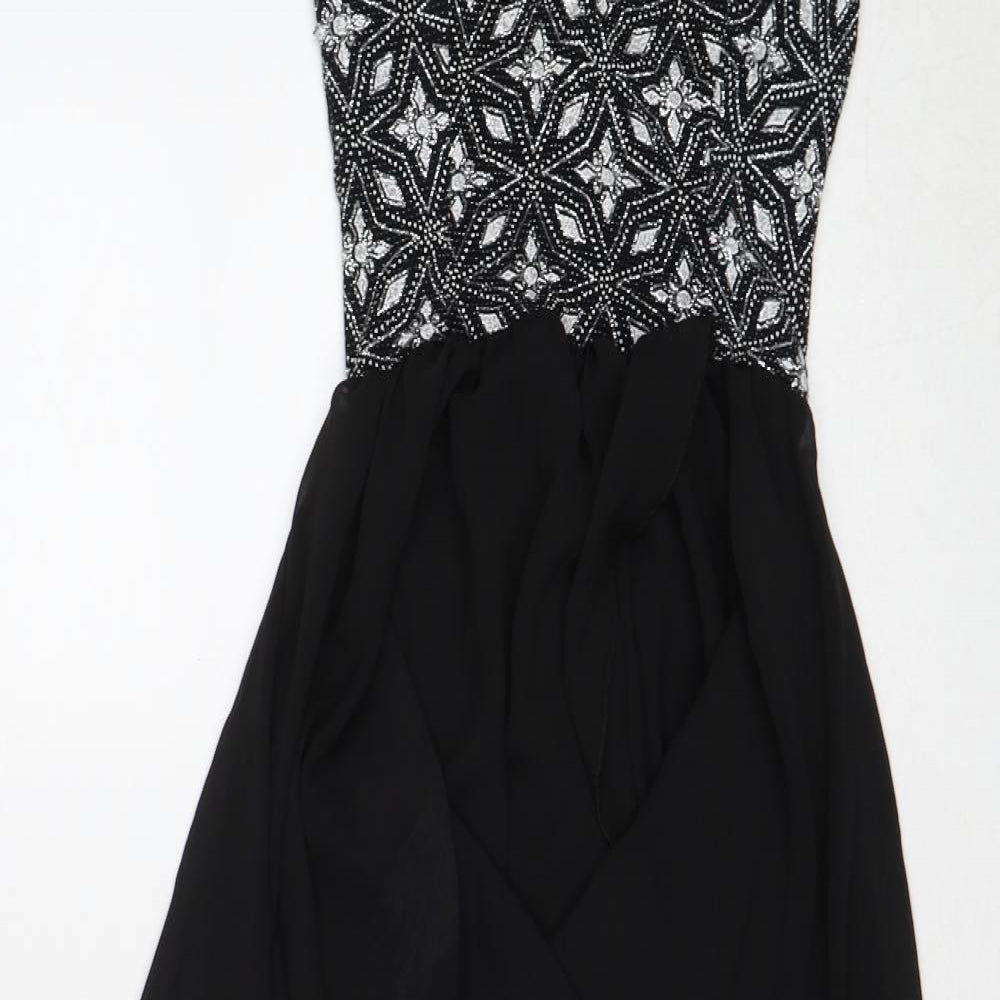 Cameo Rose Womens Black Polyamide Ball Gown Size 8 Sweetheart Pullover - Embellished