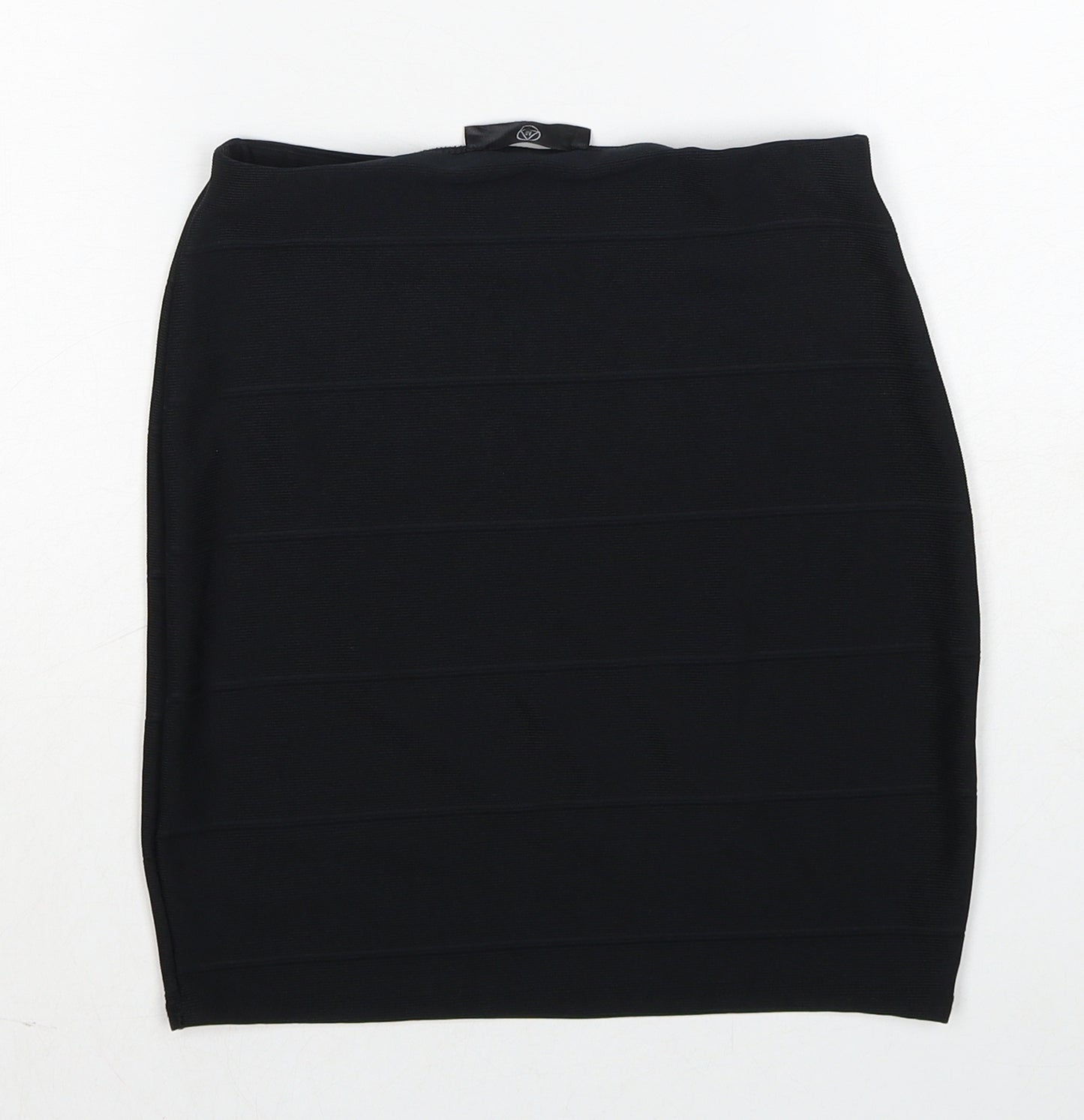 Missguided Womens Black Polyester Bandage Skirt Size 8