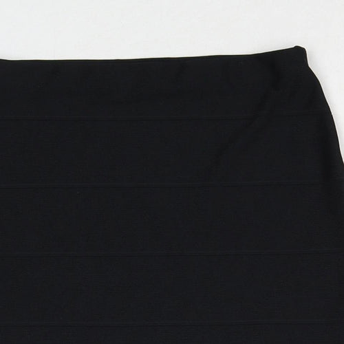 Missguided Womens Black Polyester Bandage Skirt Size 8