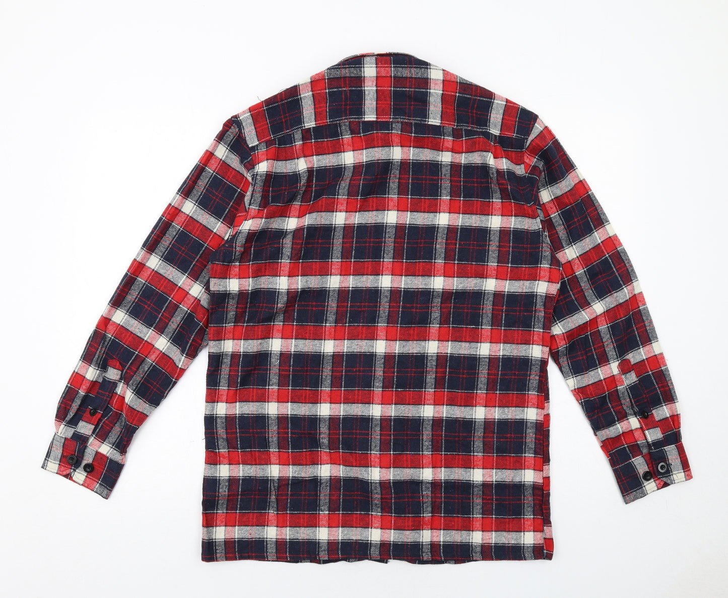 JBC Collection Mens Blue Paisley Cotton Button-Up Size S Collared Button