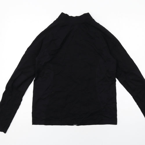 H&M Womens Black Polyamide Full Zip Sweatshirt Size L Zip