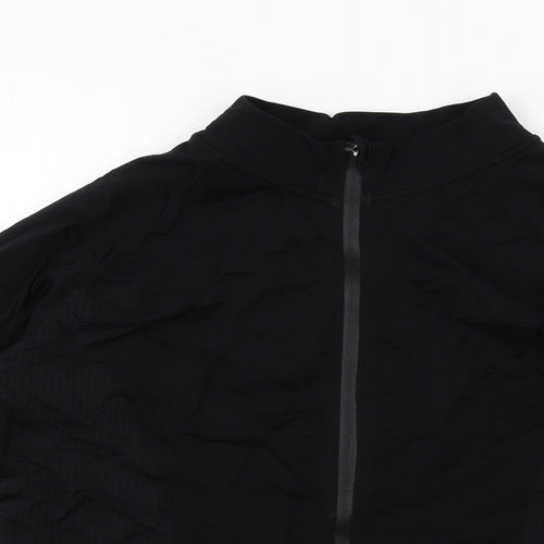 H&M Womens Black Polyamide Full Zip Sweatshirt Size L Zip
