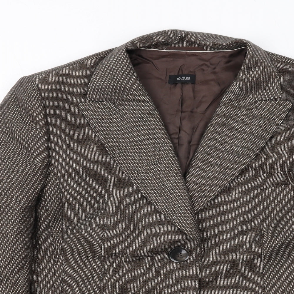 Basler Womens Brown Wool Jacket Blazer Size 20