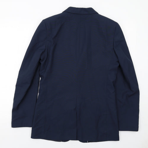 Marks and Spencer Boys Blue Jacket Blazer Size 15-16 Years Button