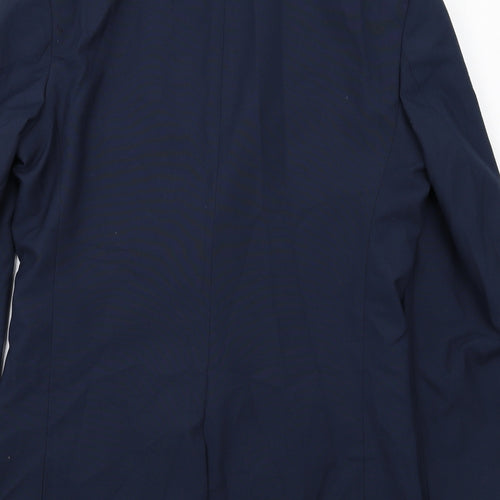Marks and Spencer Boys Blue Jacket Blazer Size 15-16 Years Button