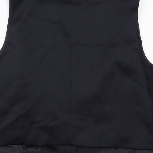 Marks and Spencer Womens Black Polyester Jacket Suit Waistcoat Size 18