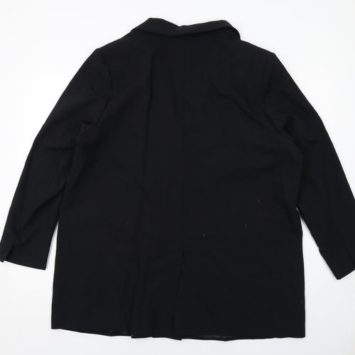 Marks and Spencer Womens Black Polyester Jacket Suit Jacket Size 20