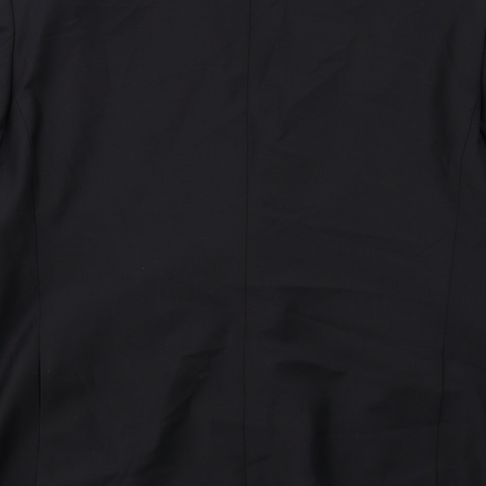 Marks and Spencer Mens Black Wool Jacket Suit Jacket Size 44 Regular