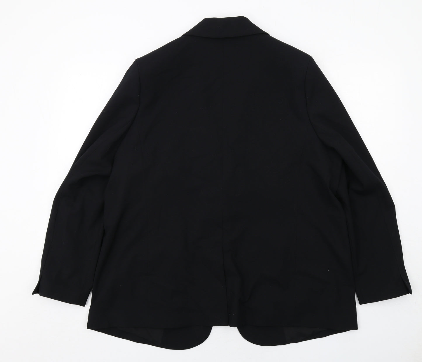 Marks and Spencer Womens Black Polyester Jacket Suit Jacket Size 18