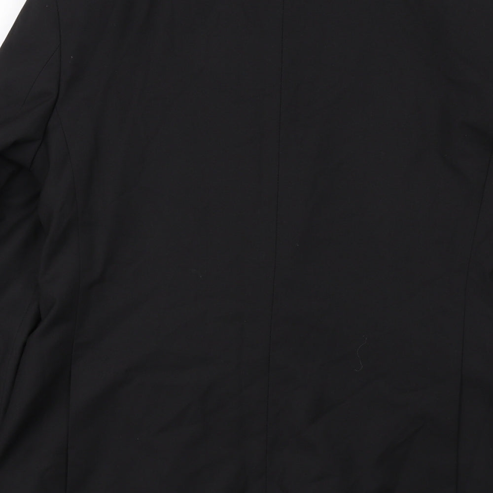 Marks and Spencer Mens Black Polyester Tuxedo Suit Jacket Size 38 Regular