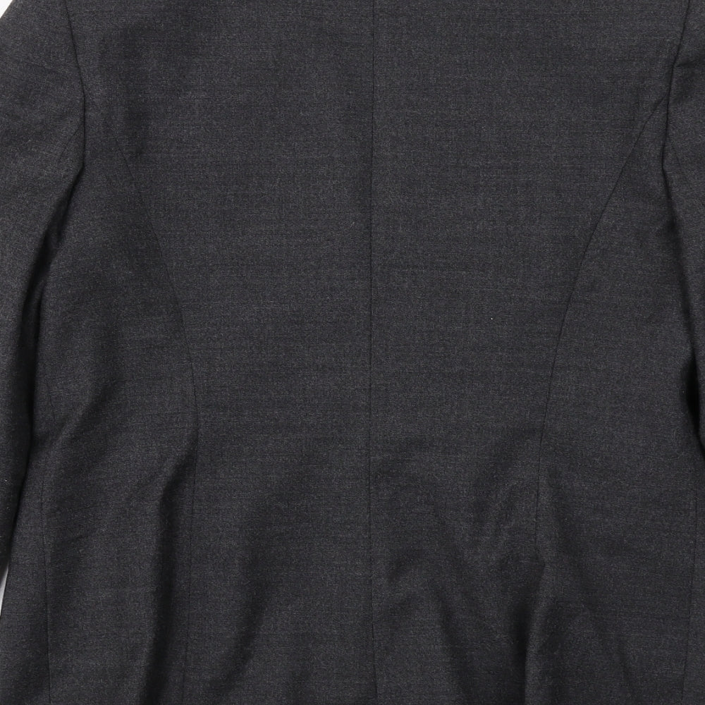 Marks and Spencer Womens Grey Wool Jacket Suit Jacket Size 14