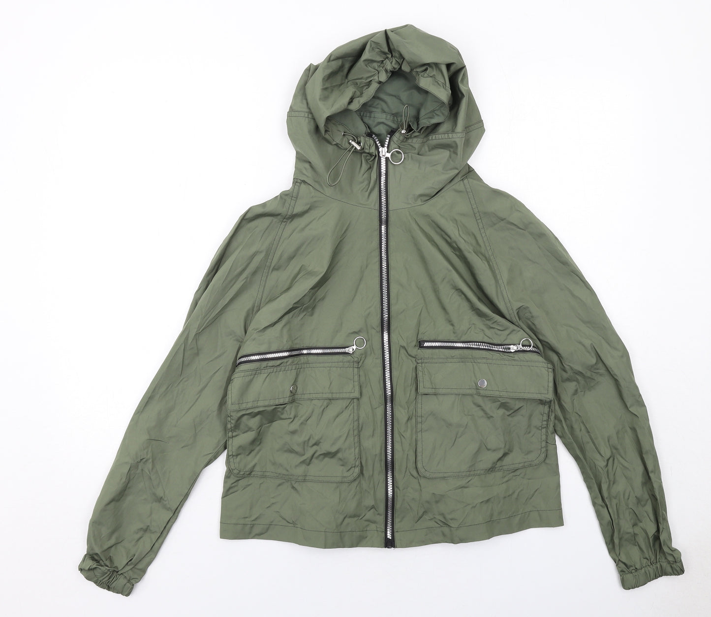 Zara Womens Green Jacket Size XS Zip