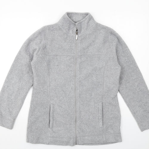Active Womens Grey Jacket Size 10 Zip
