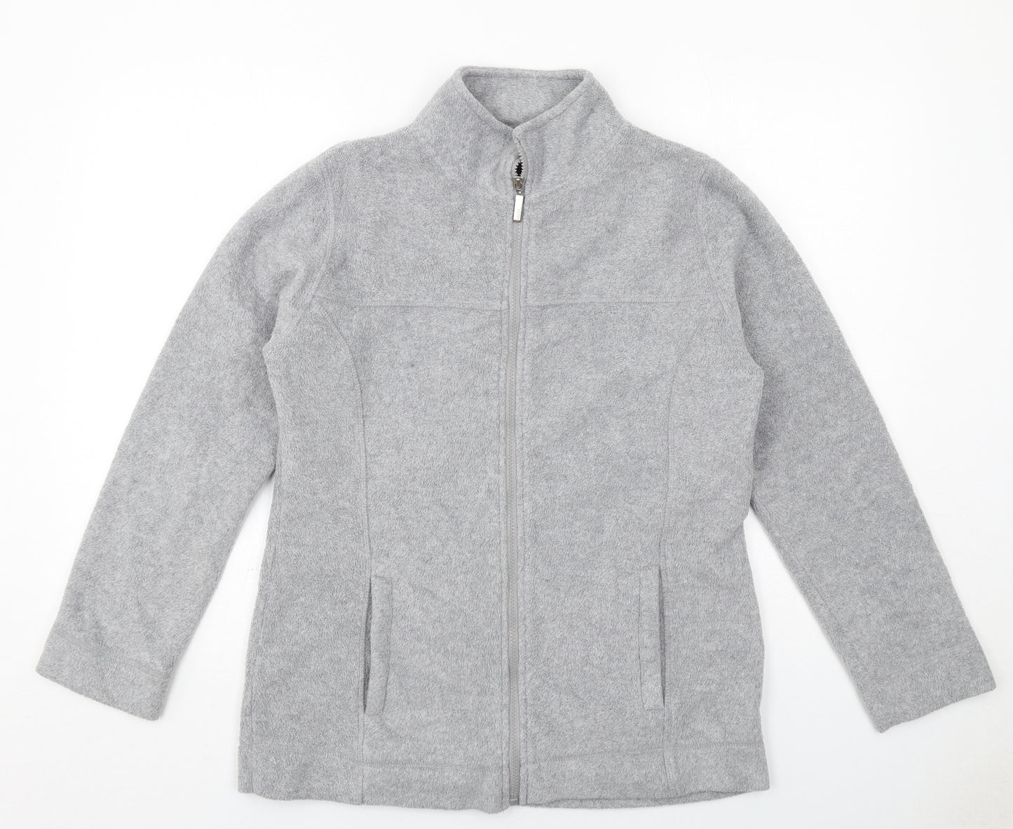 Active Womens Grey Jacket Size 10 Zip