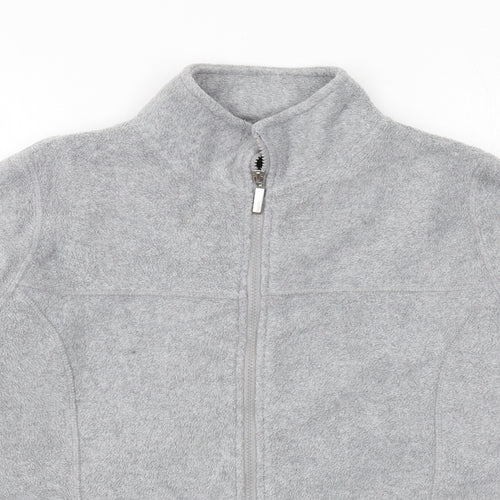 Active Womens Grey Jacket Size 10 Zip
