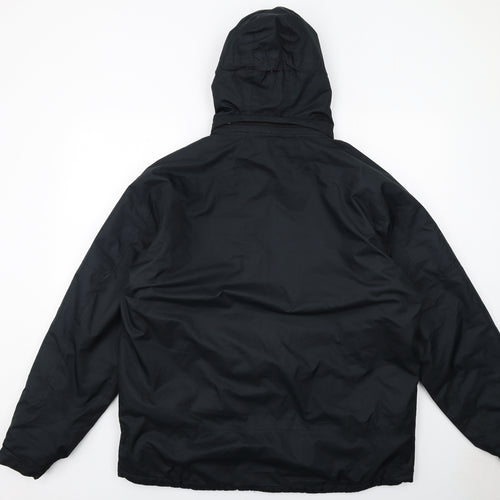 TOG24 Mens Black Windbreaker Jacket Size XL Zip