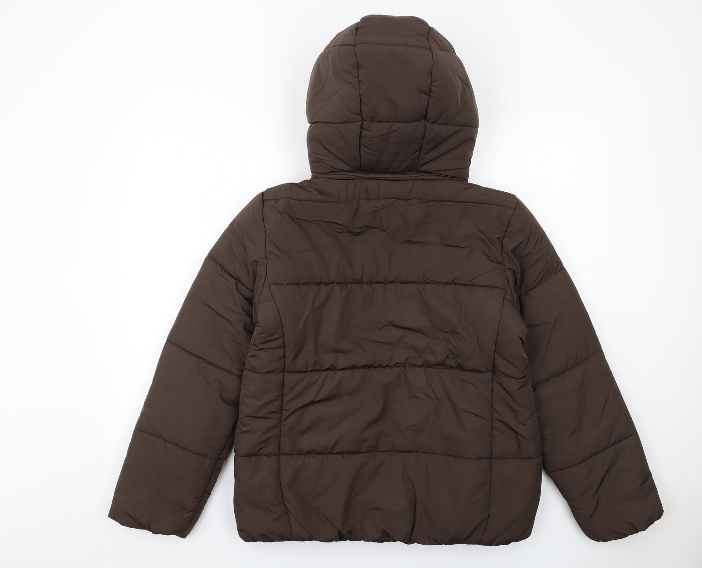 Marks and Spencer Womens Brown Puffer Jacket Jacket Size 12 Zip