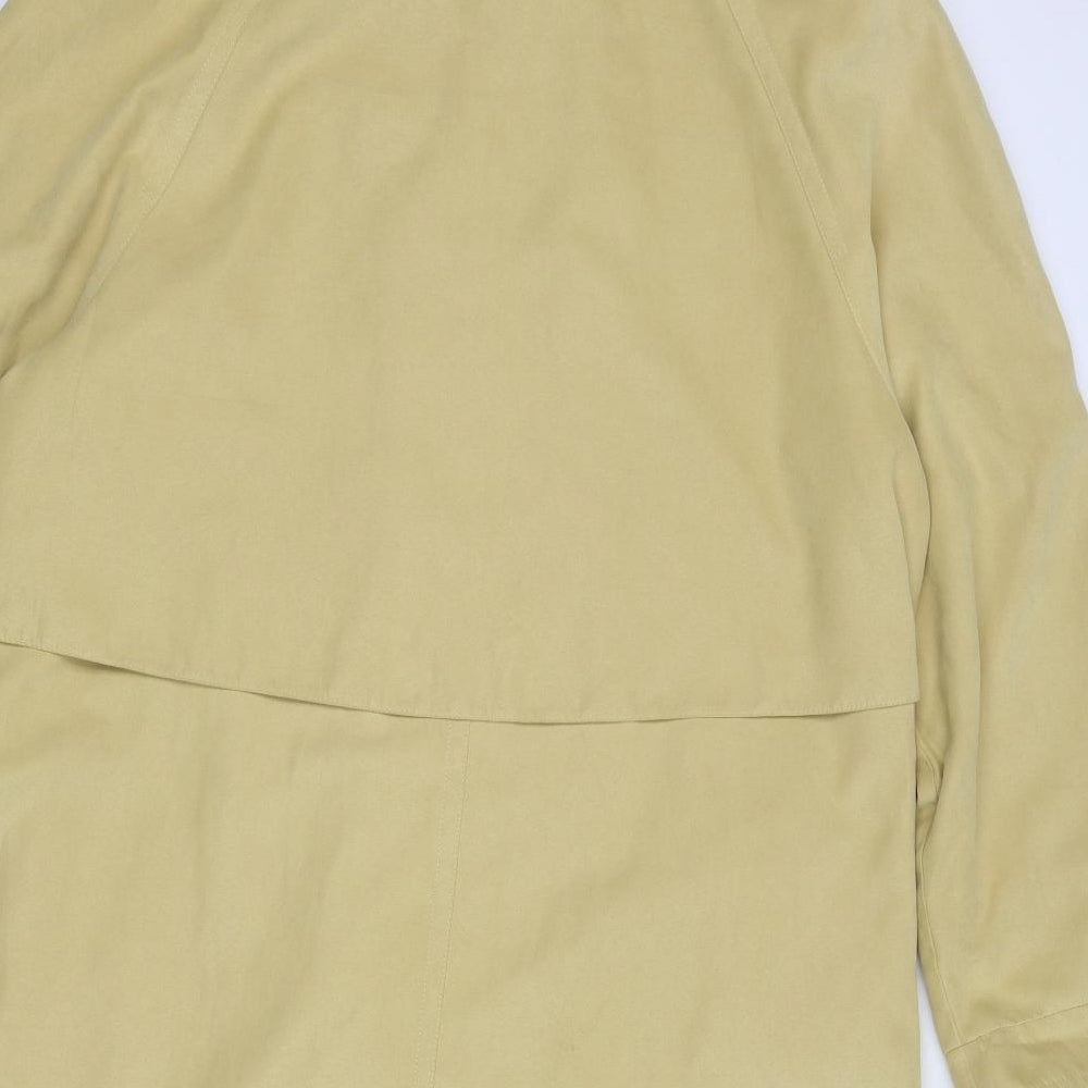 St Michael Womens Yellow Overcoat Coat Size 14 Zip
