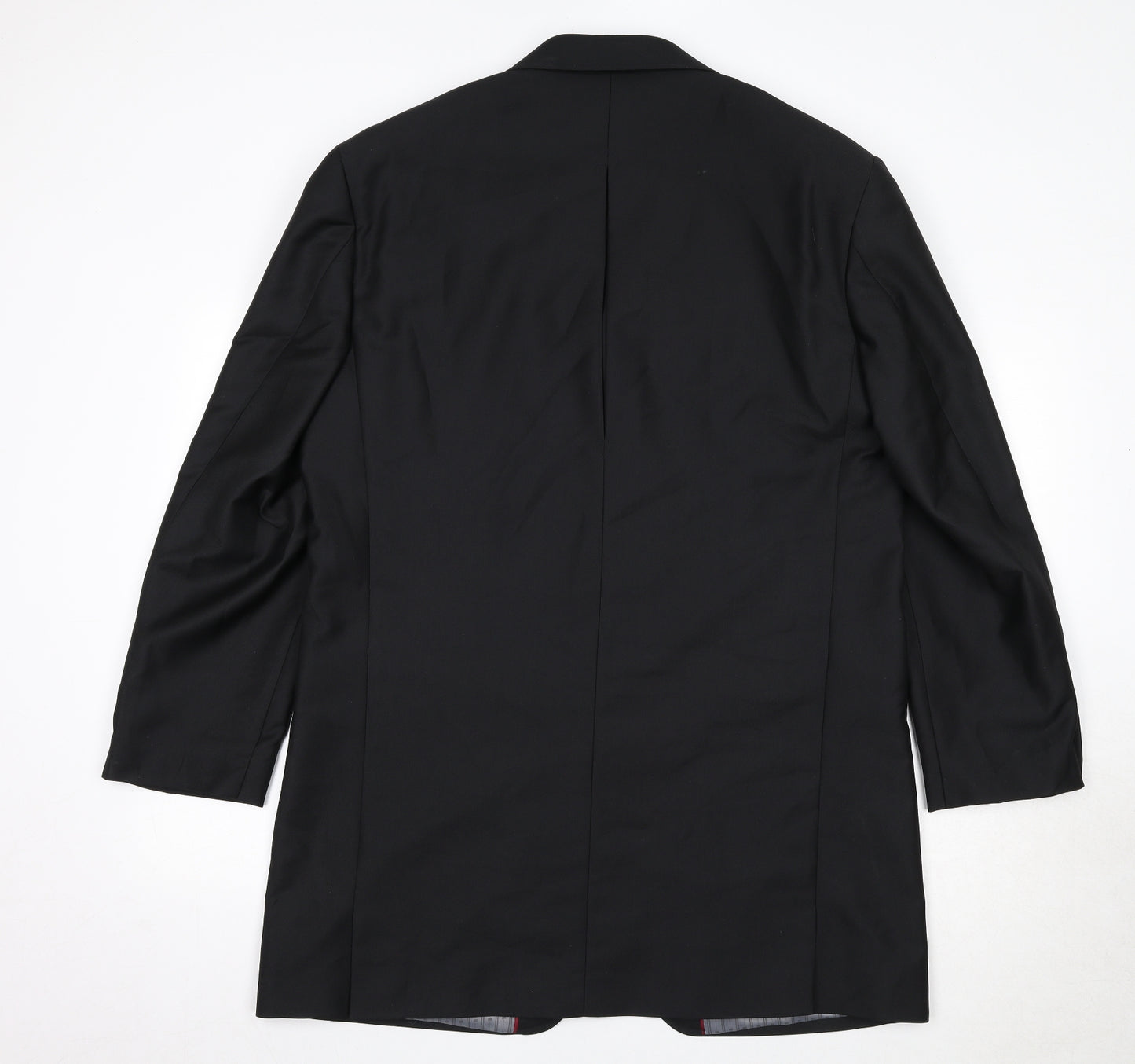 Pallini Mens Black Polyester Jacket Blazer Size 48 Regular - Longline