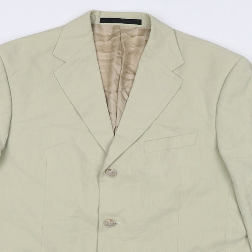 Marks and Spencer Mens Beige Lyocell Jacket Blazer Size 40 Regular