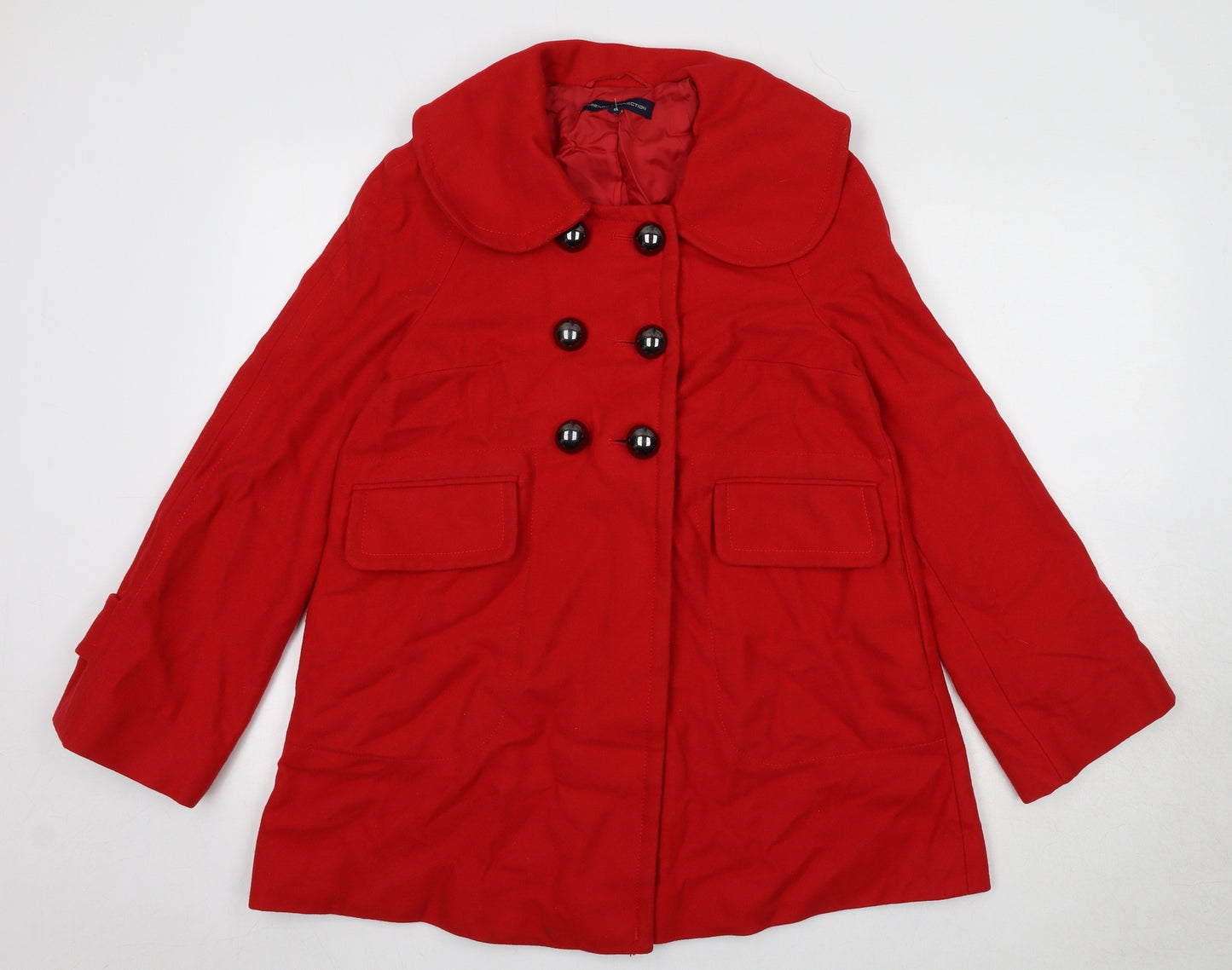 French Connection Womens Red Jacket Size 8 Button