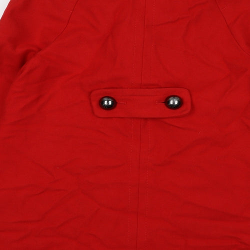 French Connection Womens Red Jacket Size 8 Button