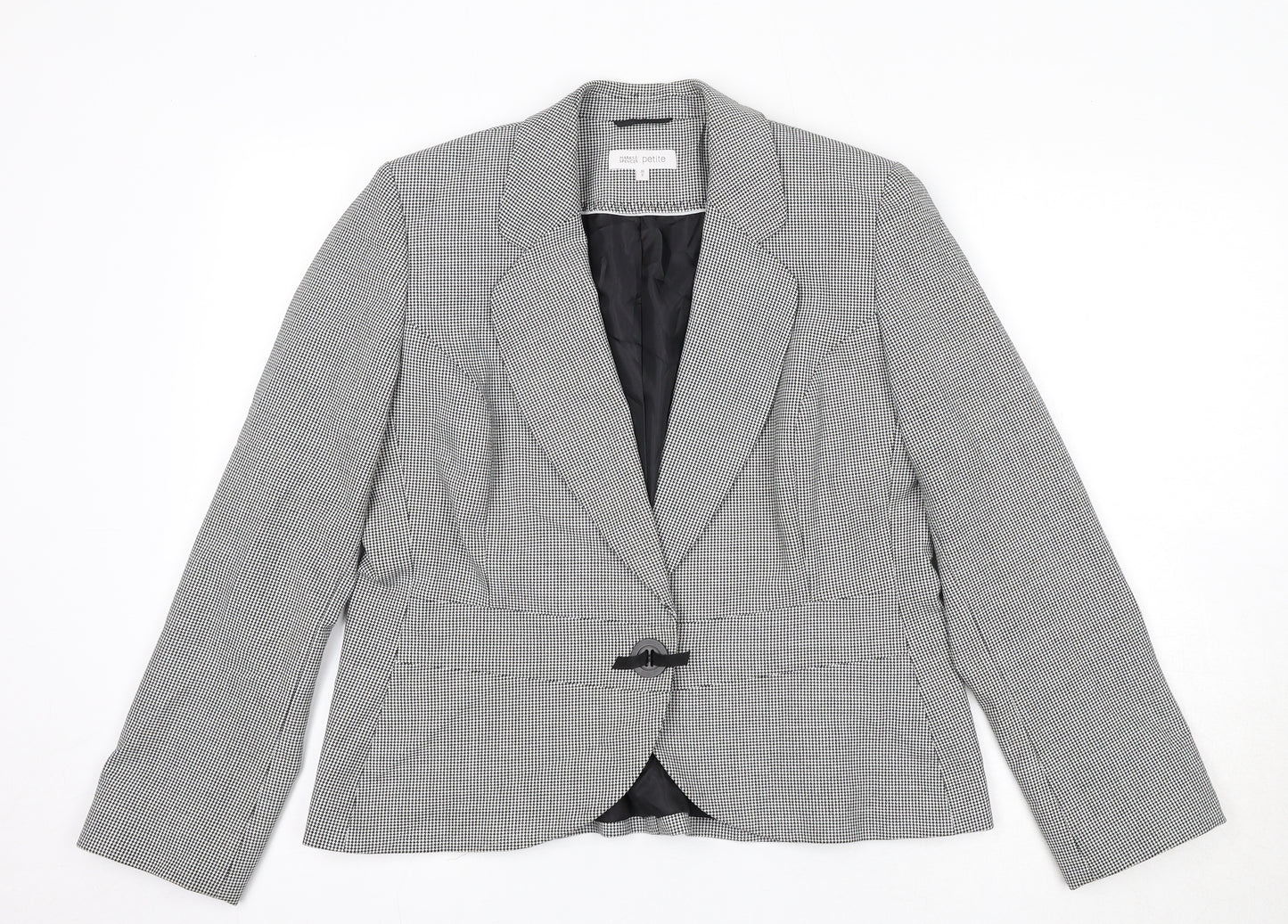 Marks and Spencer Womens Black Polyester Jacket Blazer Size 16
