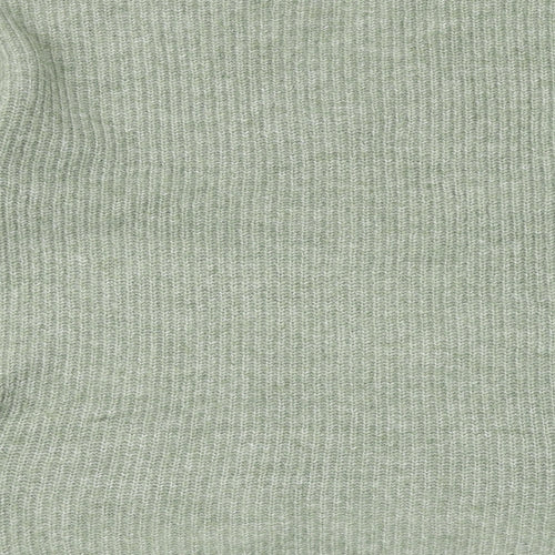 Marks and Spencer Womens Green Collared Acrylic Pullover Jumper Size S