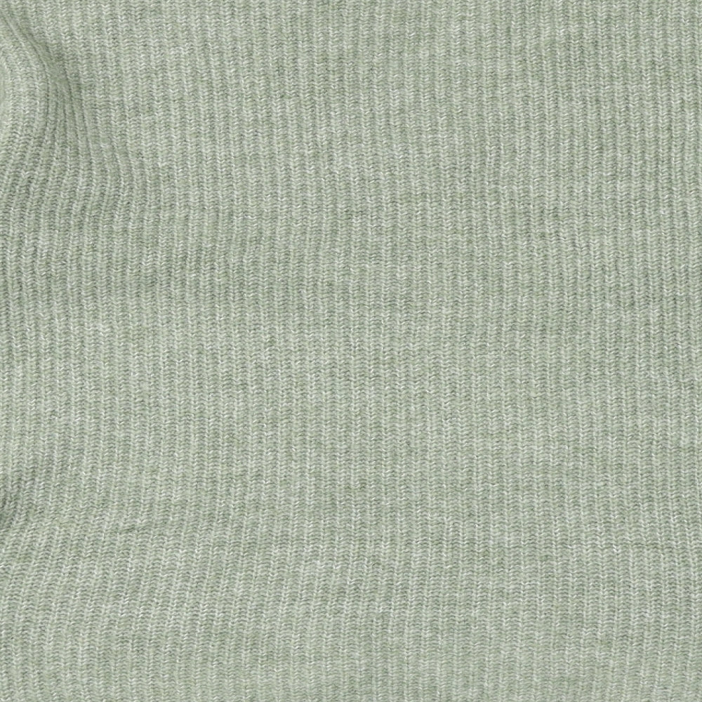 Marks and Spencer Womens Green Collared Acrylic Pullover Jumper Size S