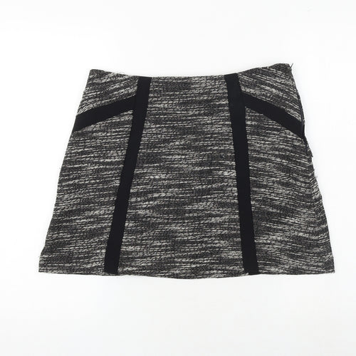 New Look Womens Black Cotton A-Line Set Size 12 Zip