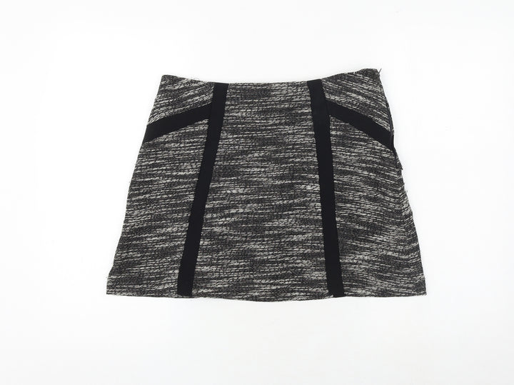 New Look Womens Black Cotton A-Line Set Size 12 Zip