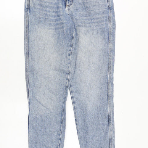 Topshop Womens Blue Cotton Skinny Jeans Size 25 in Regular Zip