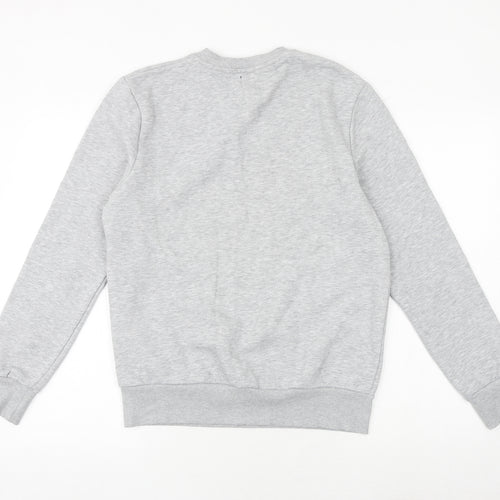 River Island Mens Grey Polyester Pullover Sweatshirt Size S