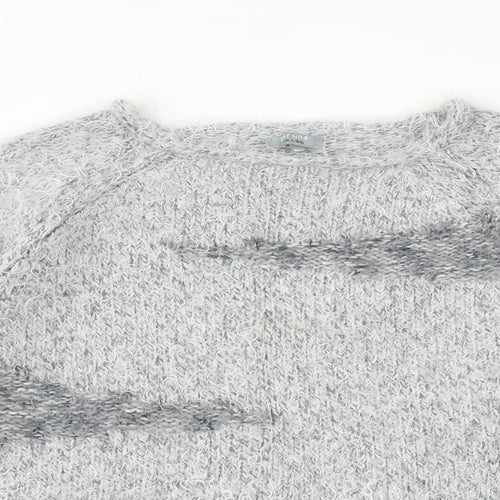 Per Una Womens Grey Round Neck Polyester Pullover Jumper Size XL