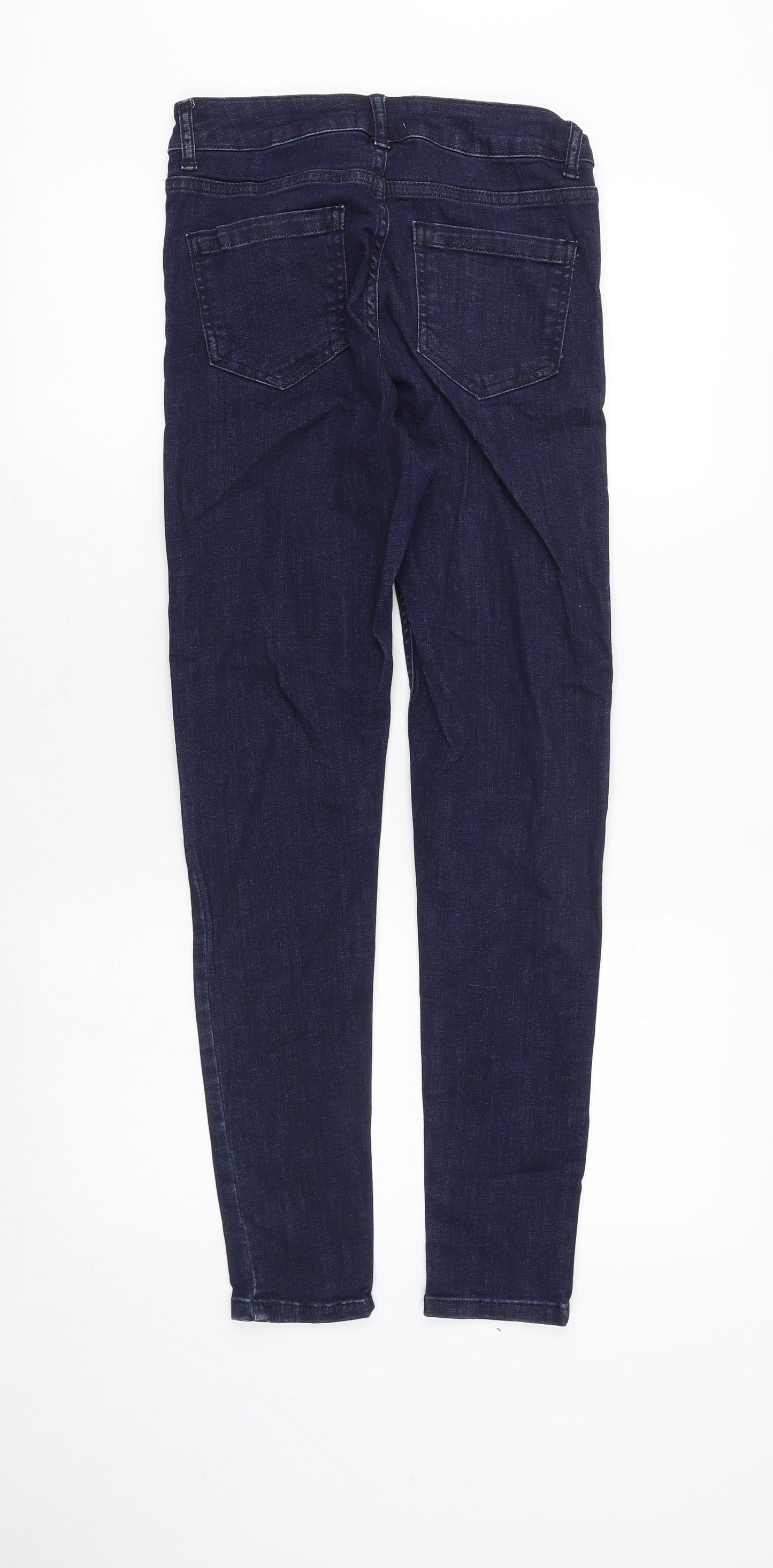 Coast Womens Blue Cotton Skinny Jeans Size 10 Slim Zip
