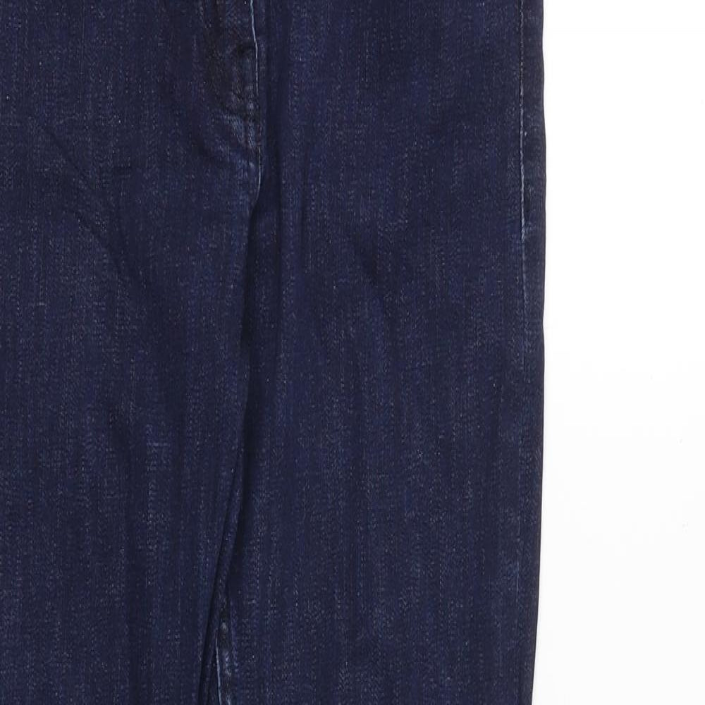 Coast Womens Blue Cotton Skinny Jeans Size 10 Slim Zip