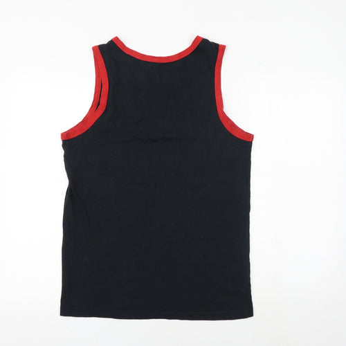 Nike Mens Black Cotton T-Shirt Size S Round Neck