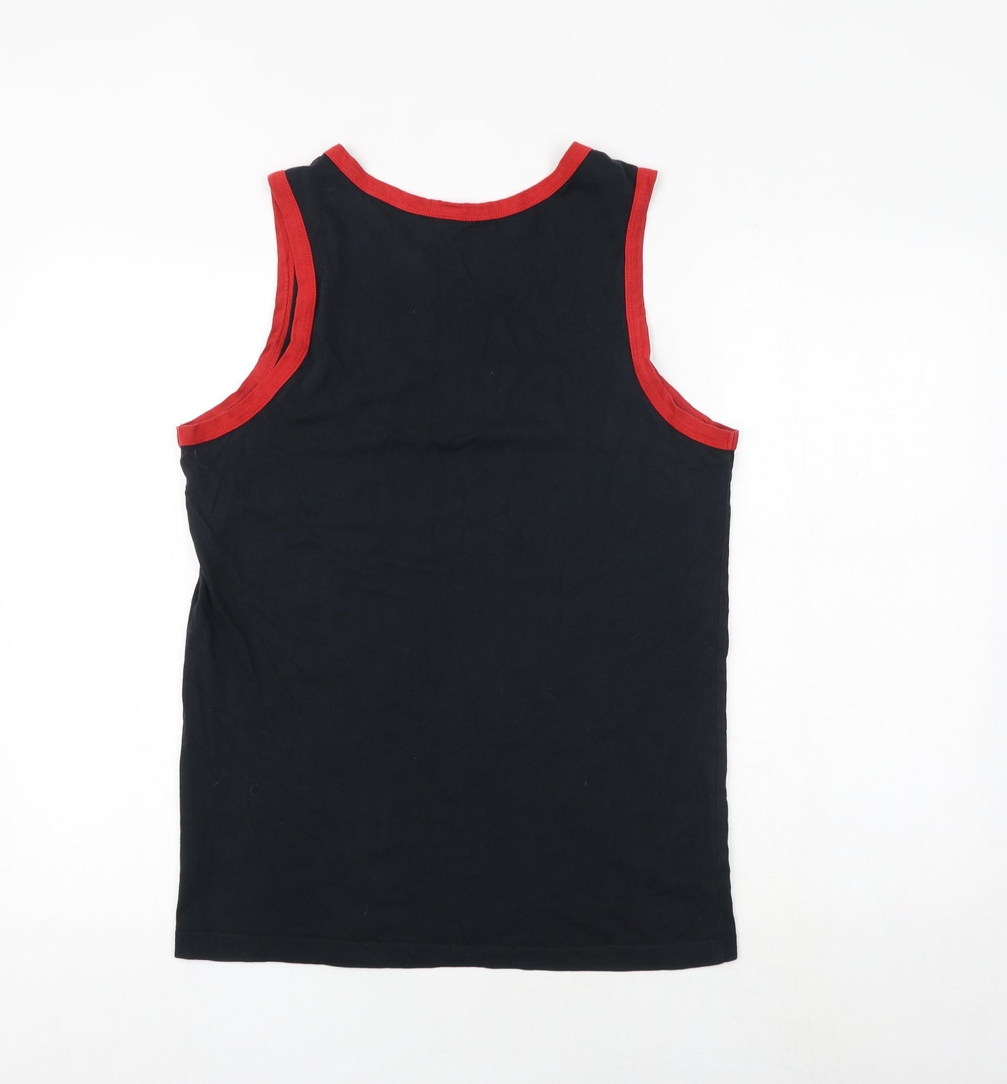 Nike Mens Black Cotton T-Shirt Size S Round Neck