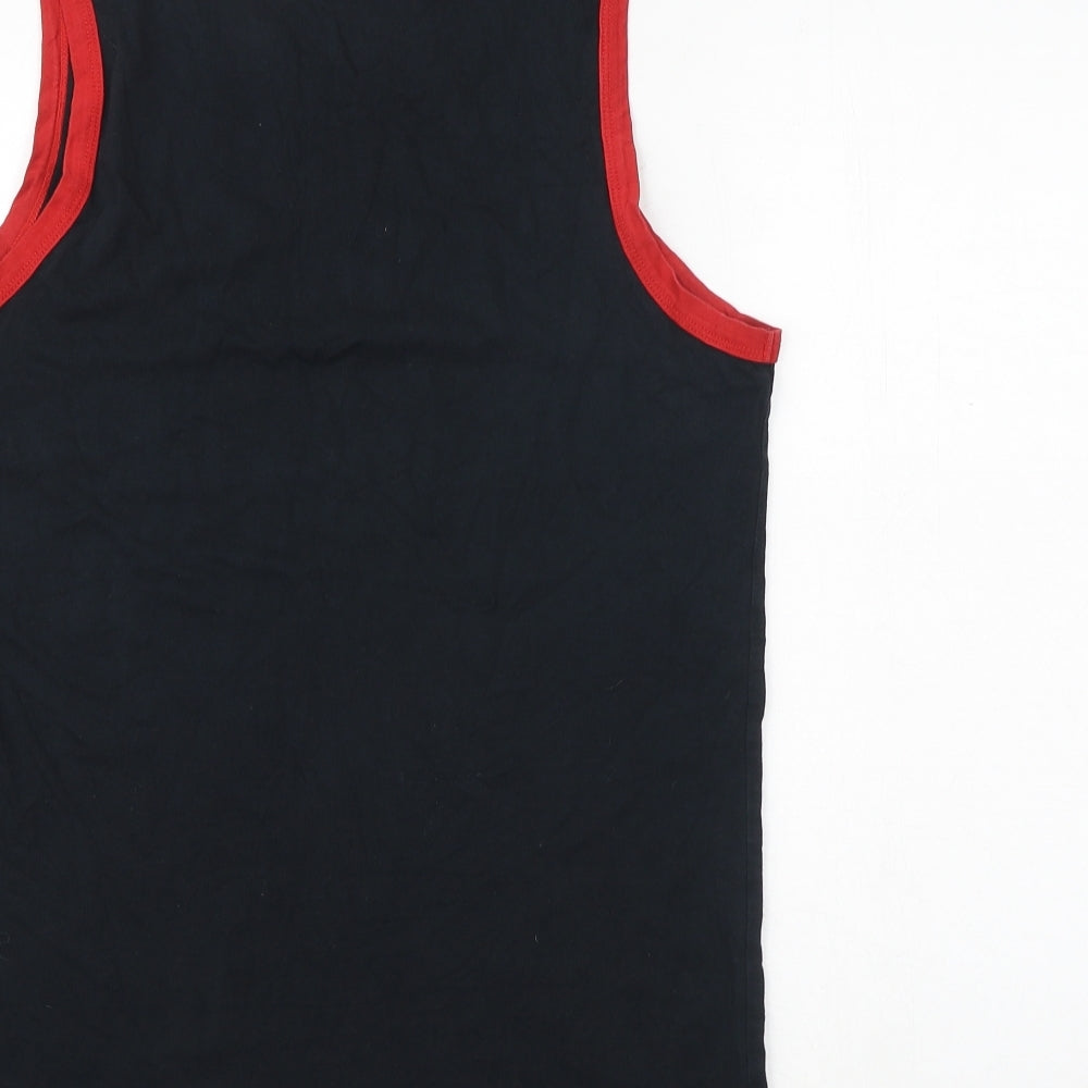 Nike Mens Black Cotton T-Shirt Size S Round Neck